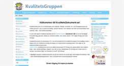 Desktop Screenshot of kvalitetsdokument.se