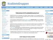 Tablet Screenshot of kvalitetsdokument.se